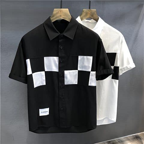 MEN'S HALF SHIRT chess board designed