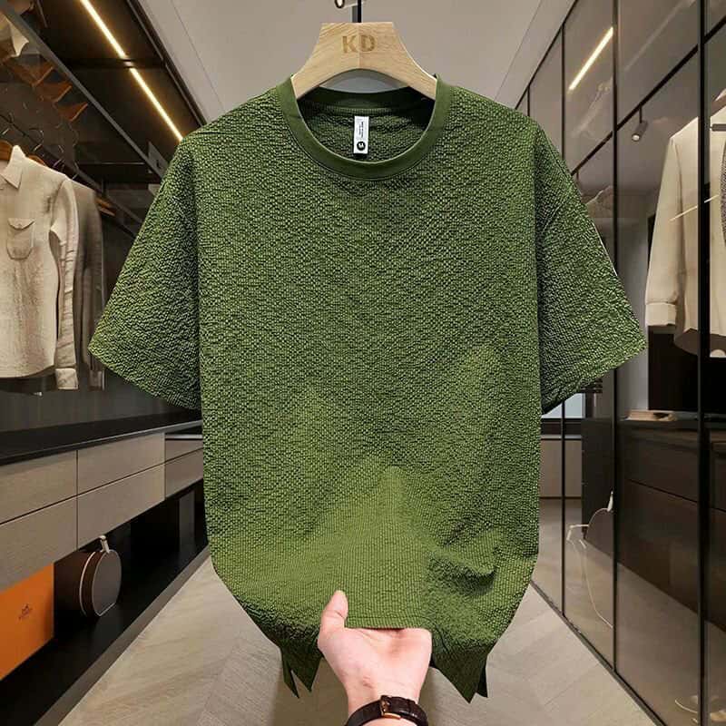 CANON Green Colour With Premium Quality Unique Design Drop Shoulder Tshirt
