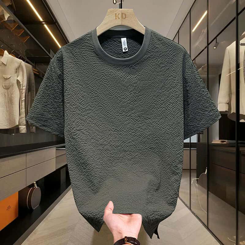 CANON BLACK Colour With Premium Quality Unique Design Drop Shoulder Tshirt